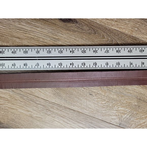 Maggio & Rossetto Black Leather Men's 42 Casual Belt Silver Buckle 1.5" Width - Picture 8 of 11